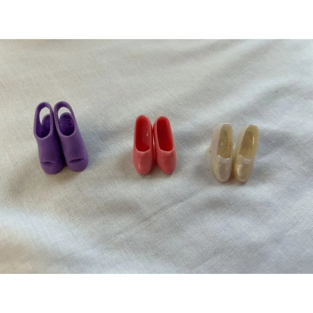 Barbie Shoes, Lot of Six Pair, Dressy, Sneakers